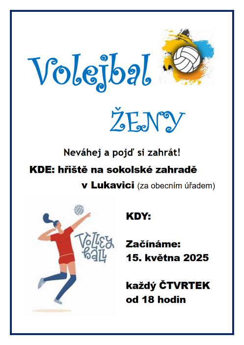Volejbal plakát